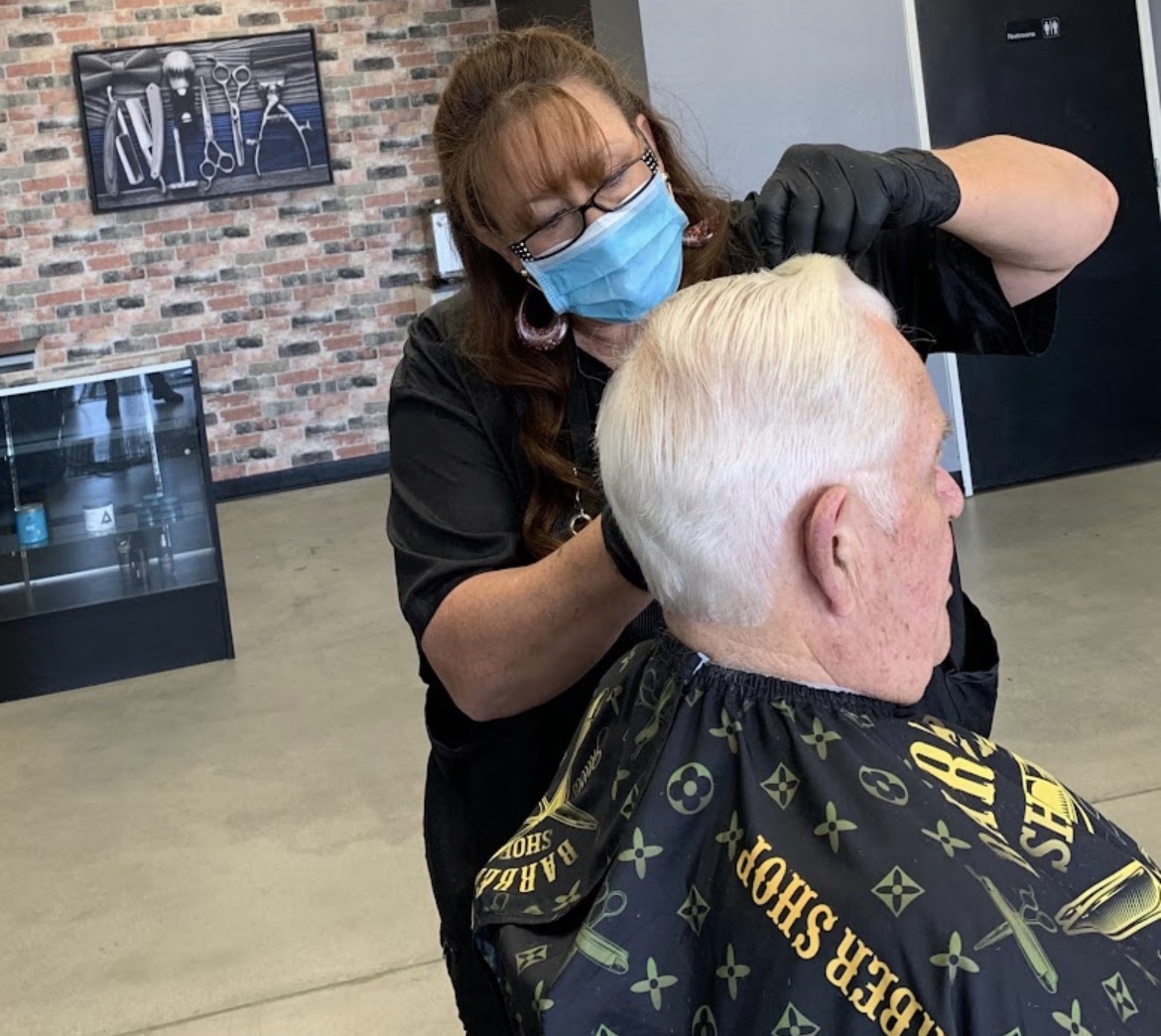 Senior cut at The Barber's Garage